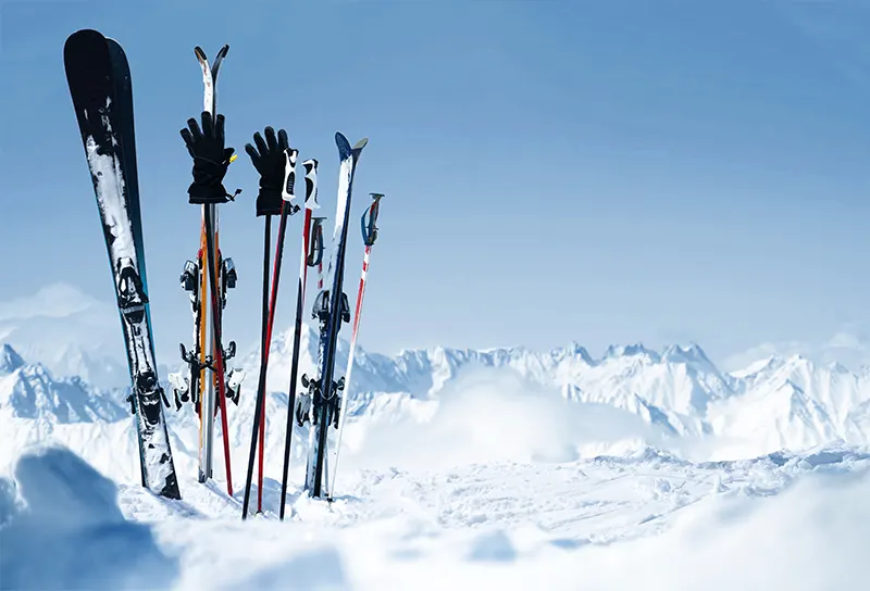 Les batons de ski
