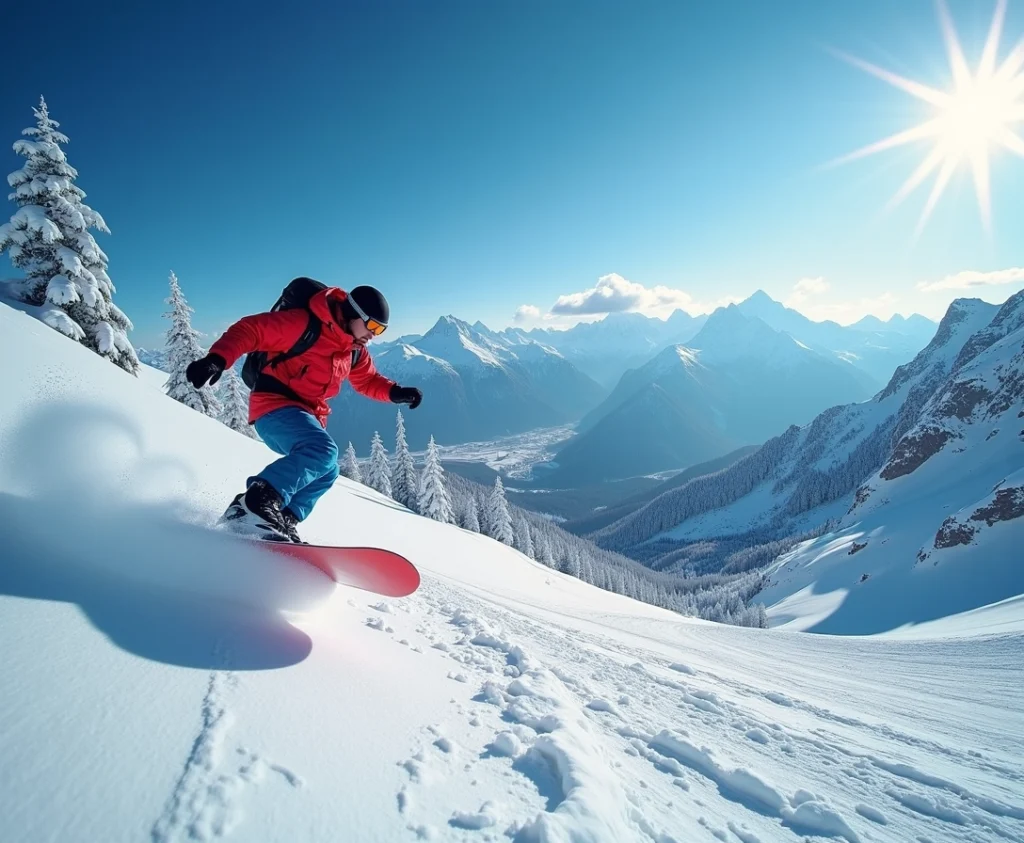 station de snowboard